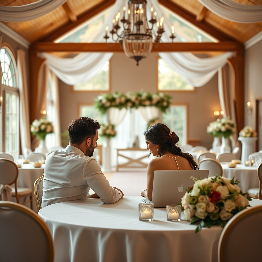 Beautiful wedding ceremony space