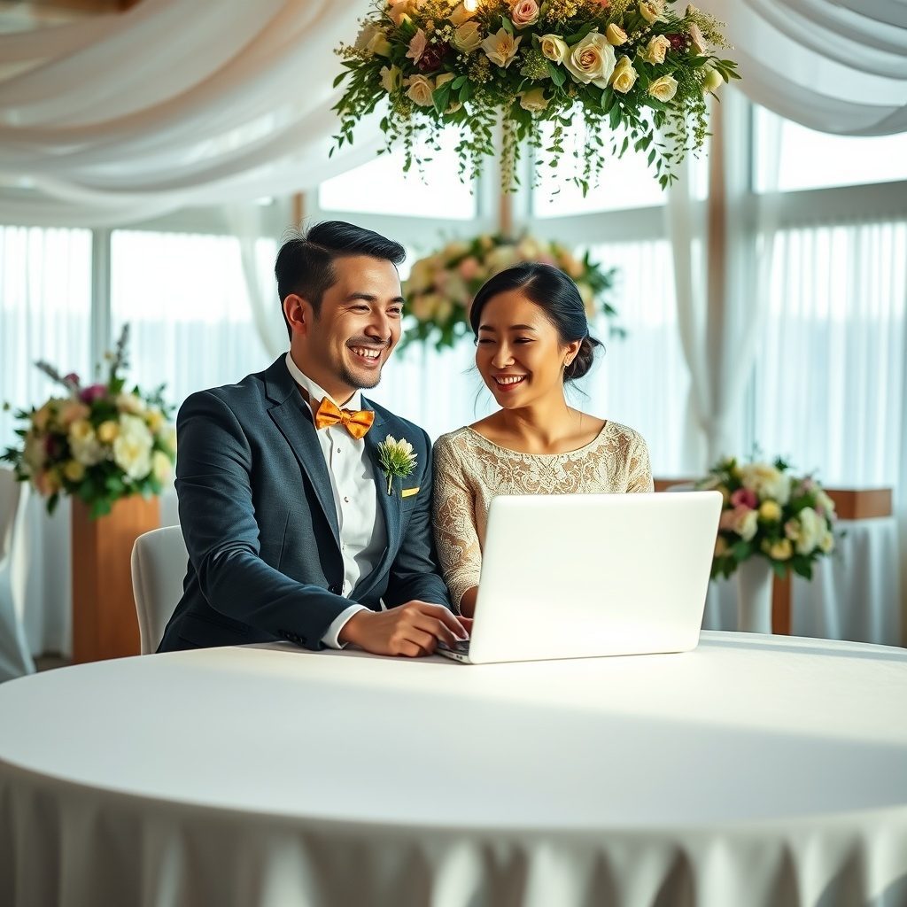 Ceremony space setup