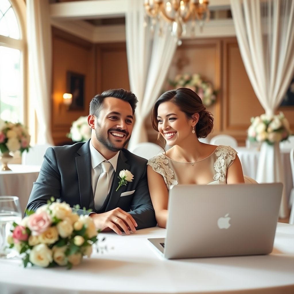 Beautiful wedding venue setting